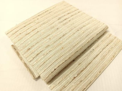 平和屋着物●インド・アッサム　野蚕糸　手織　ムガシルク　つけ帯　横段文　正絹　逸品　CABG1967vp