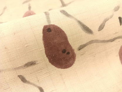 平和屋着物●九寸名古屋帯　手描き　生紬　成り物　正絹　逸品　CABG1978vp