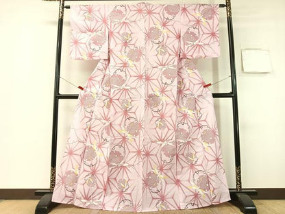 平和屋着物∴夏物　浴衣　トンボ　雪輪　綿　逸品　CABG1981vp