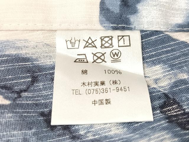 平和屋着物∴夏物　浴衣　草花文　綿　逸品　CABG1992vp