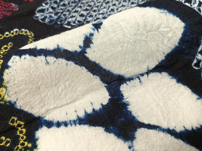 平和屋着物∴夏物　浴衣　有松鳴海絞り　舞花文　綿　逸品　CABG1999vp