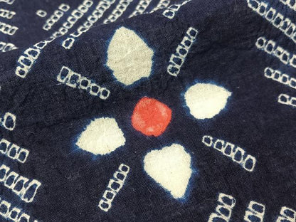 平和屋着物∴夏物　浴衣　有松鳴海絞り　吉祥花文　綿　逸品　CABG2000vp