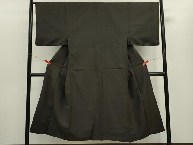 平和屋着物■上質なお召 霞吉祥地紋 正絹 逸品 CABG2004ze