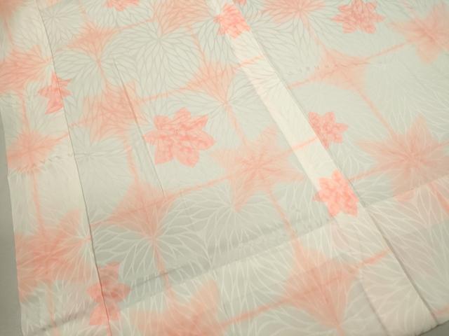 平和屋着物■長襦袢 無双仕立て 格子舞楓文 暈し染め 正絹 逸品 CABG2008ze