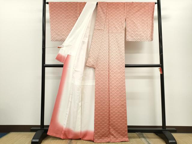 平和屋着物■訪問着 芝草文 暈し染め 金彩 正絹 逸品 CABG2011ze