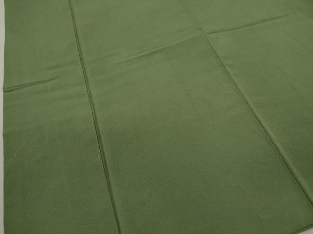 平和屋着物■上質な色無地　麹塵色　正絹　逸品　CABG2014ze