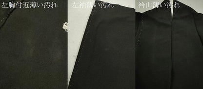 平和屋着物■豪華黒留袖　作家物　束ね熨斗飛鶴吉祥花文　暈し染め　本金箔　正絹　逸品　CABG2020ze
