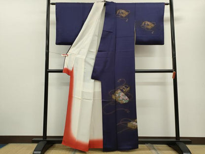 平和屋着物■訪問着 文箱草花文 金彩 正絹 逸品 CABG2030ze