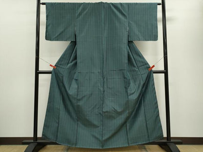 平和屋着物■上質な紬 縞 正絹 逸品 未使用 CABG2035ze