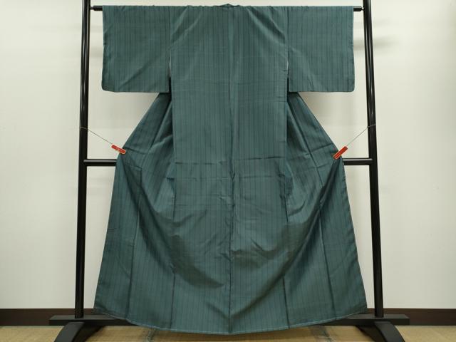 平和屋着物■上質な紬 縞 正絹 逸品 未使用 CABG2035ze