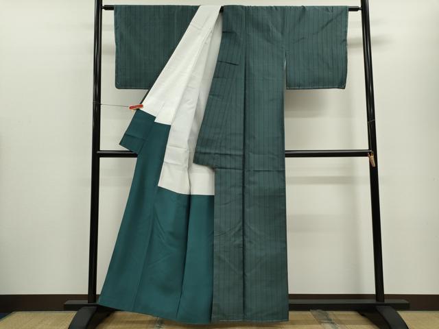 平和屋着物■上質な紬 縞 正絹 逸品 未使用 CABG2035ze