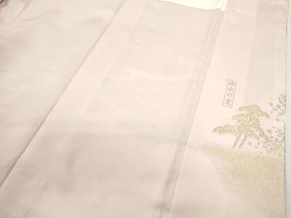 平和屋着物■色留訪問着 寿光織 曲水の宴 暈し染め 金糸 正絹 逸品 CABG2038ze