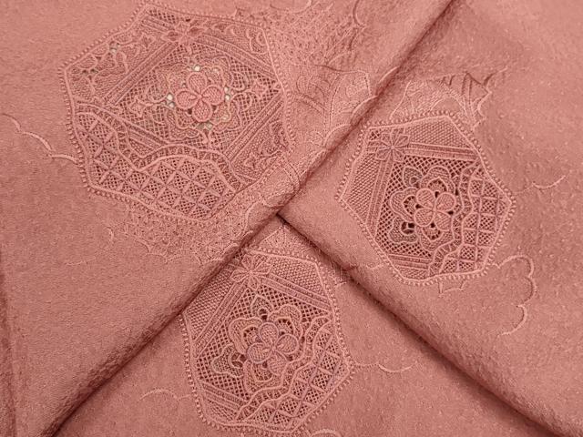 平和屋着物■中国三大刺繍 スワトウ刺繍 訪問着 吉祥草花文 暈し染め 松坂屋扱い 正絹 逸品 CABG2042ze