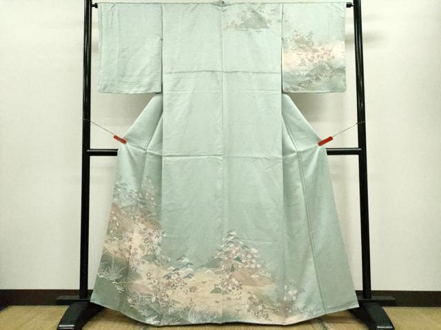 平和屋着物■訪問着 松竹梅御所解文 暈し染め 金彩 正絹 逸品 CABG2046ze