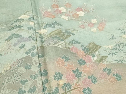 平和屋着物■訪問着 松竹梅御所解文 暈し染め 金彩 正絹 逸品 CABG2046ze
