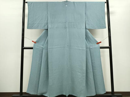 平和屋着物▽上質な色無地　単衣　吉祥地紋　舛花色　やまと謹製　正絹　逸品　CABG2069ze