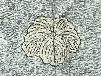 平和屋着物▽上質な色無地　単衣　紋意匠　白花色　正絹　逸品　CABG2071ze