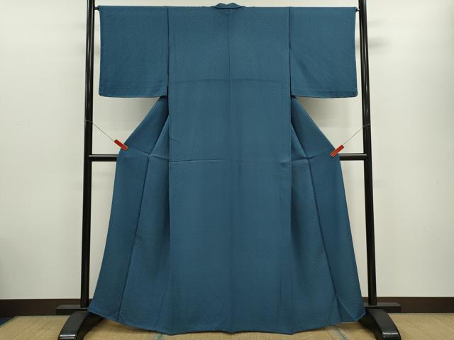 平和屋着物▽上質な色無地　単衣　舞花地紋　熨斗目花色　正絹　逸品　CABG2072ze
