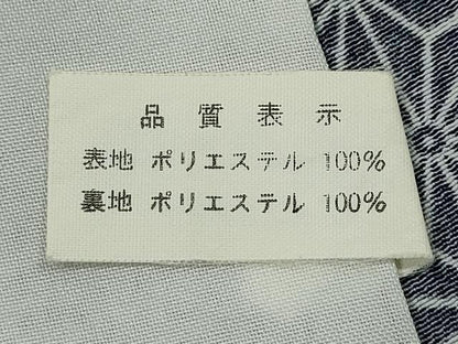 平和屋着物▽小紋　単衣　麻の葉文様　洗える着物　CABG2079ze