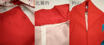 平和屋本店●お引きずり・お引き摺り・引き振袖　結婚式　和装　舞妓　芸妓　衣装　芸者　花鳥文　金彩　暈し染め　CABG2087ze