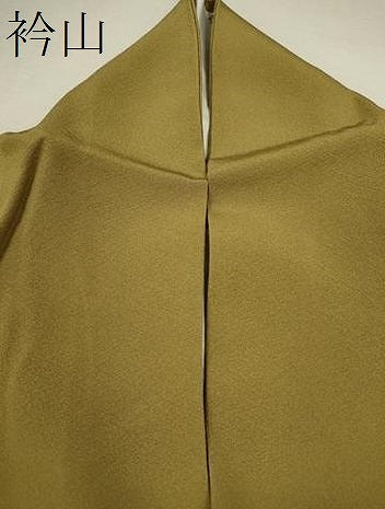 平和屋着物●上質な色無地　桑染色　反端付き　正絹　逸品　CABG2095ze