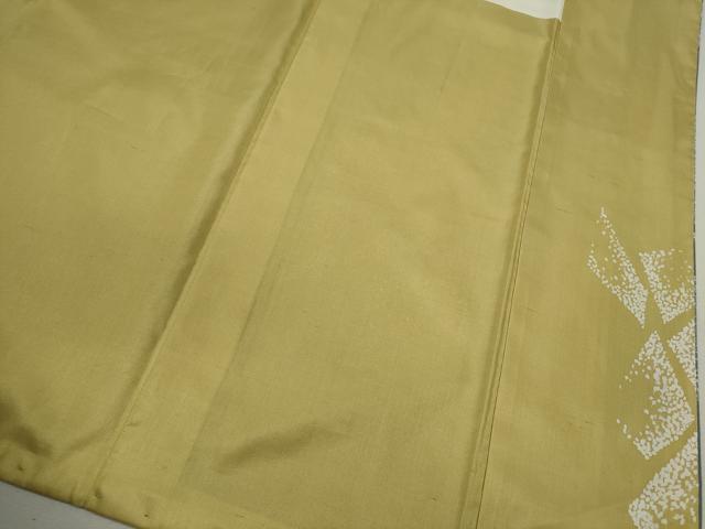 平和屋着物●石川県指定無形文化財　牛首紬　白山工房　手織り　訪問着　作家物　吉祥文　たたき染め　証紙付き　正絹　逸品　CABG2100ze