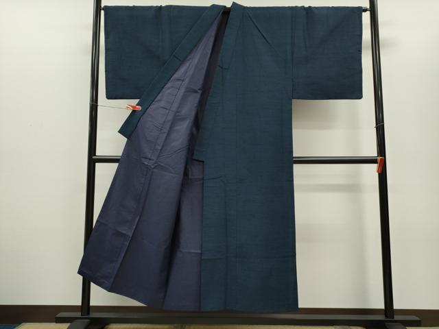 平和屋着物●男性　紬　アンサンブル　霞文　正絹　逸品　CABG2105ze