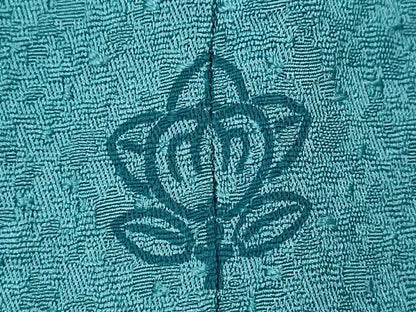 平和屋着物●本草木染作家　瑞寶　色無地　紋意匠　縹色　正絹　逸品　CABG2113ze