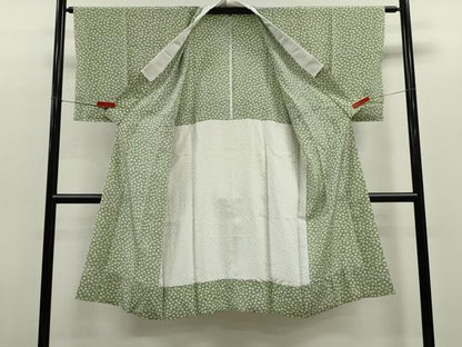 平和屋着物●長襦袢　無双仕立て　舞桜文　正絹　逸品　未使用　CABG2126ze
