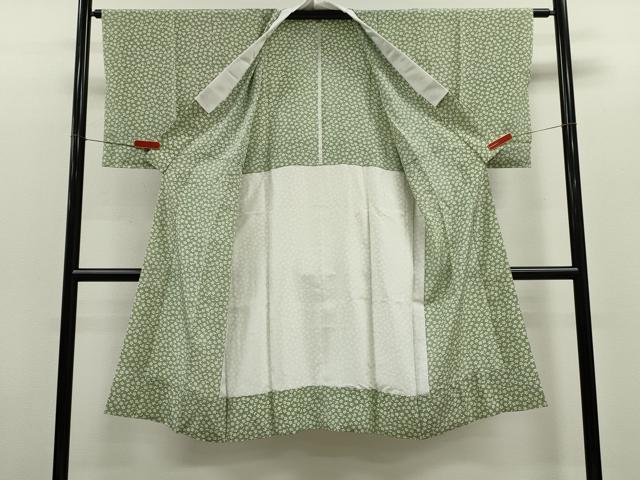 平和屋着物●長襦袢　無双仕立て　舞桜文　正絹　逸品　未使用　CABG2126ze