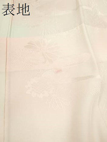 平和屋着物●振袖用長襦袢　袷　草花地紋　暈し染め　正絹　逸品　CABG2127ze