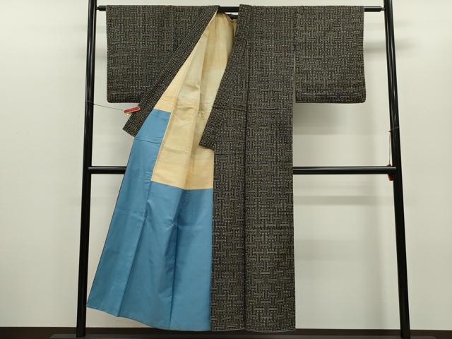 平和屋着物●本場大島紬　龍郷絣　秋名バラ　アンサンブル　正絹　逸品　CABG2132ze