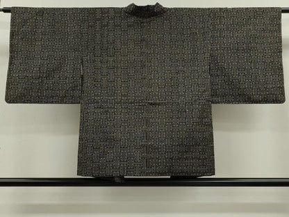 平和屋着物●本場大島紬　龍郷絣　秋名バラ　アンサンブル　正絹　逸品　CABG2132ze