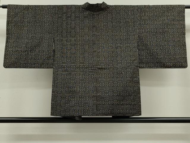 平和屋着物●本場大島紬　龍郷絣　秋名バラ　アンサンブル　正絹　逸品　CABG2132ze