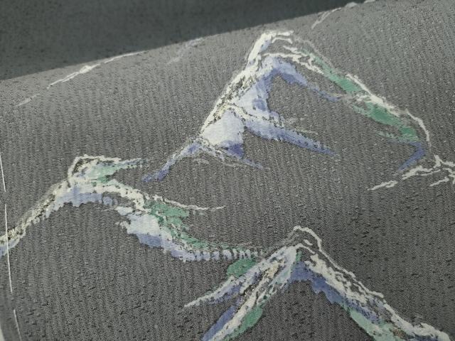 平和屋着物●染色作家　草野一騎　色留袖　手描き　遠山文　暈し染め　銀彩　健勝苑扱い　正絹　逸品　未使用　CABG2134ze