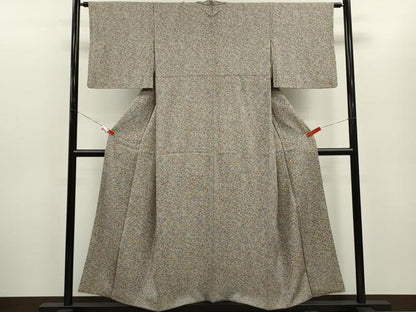 平和屋着物■上質な小紋 草木文 正絹 逸品 CABG2170ze