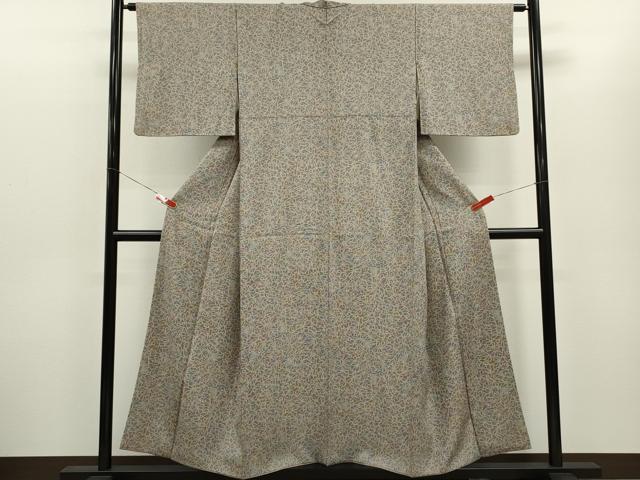 平和屋着物■上質な小紋 草木文 正絹 逸品 CABG2170ze