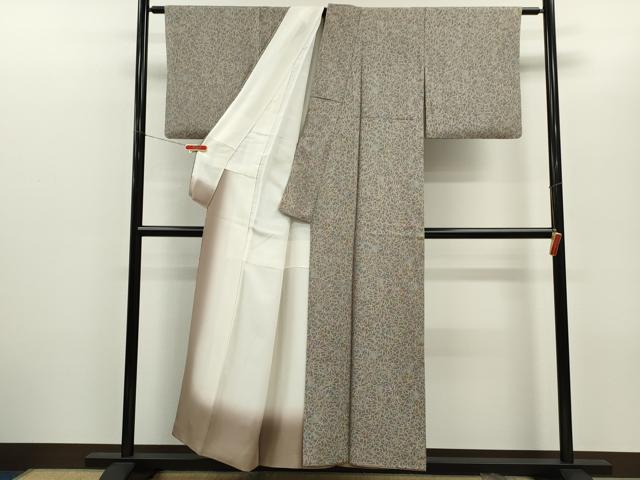 平和屋着物■上質な小紋 草木文 正絹 逸品 CABG2170ze