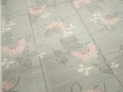 平和屋着物■上質な紬 舞蝶文 正絹 逸品 CABG2172ze