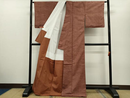 平和屋着物■上質な紬 霞文 正絹 逸品 CABG2174ze