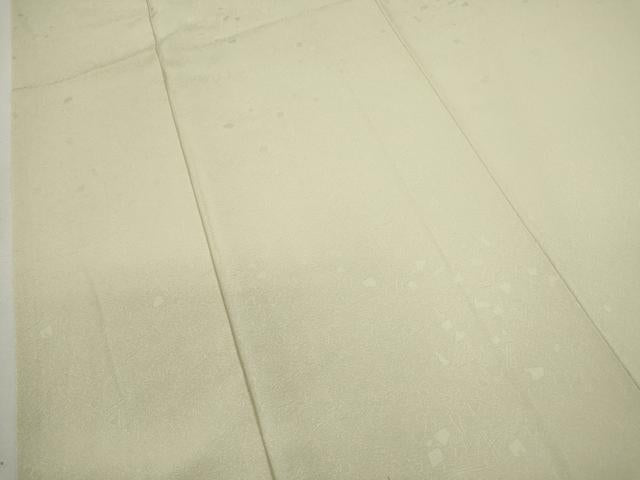 平和屋着物■上質な色無地 箔散らし 象牙色 正絹 逸品 CABG2204ze