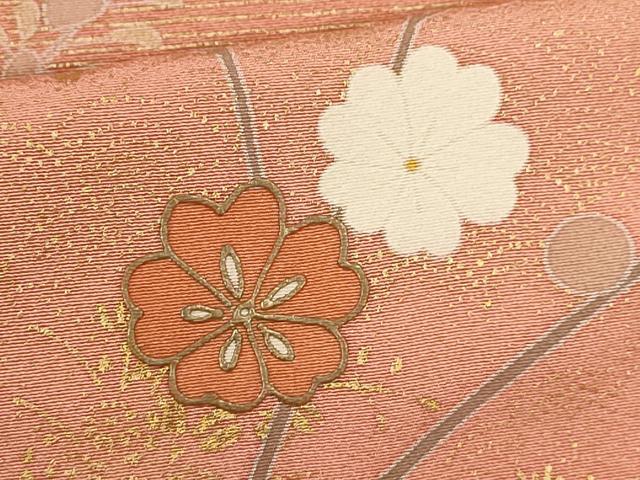 平和屋着物■高級染元　粋峰　林芳夫　京加賀友禅　訪問着　枝花文　暈し染め　金彩　正絹　逸品　CABG2205ze