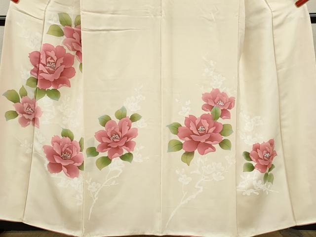 平和屋着物■訪問着　枝花文　正絹　逸品　CABG2208ze
