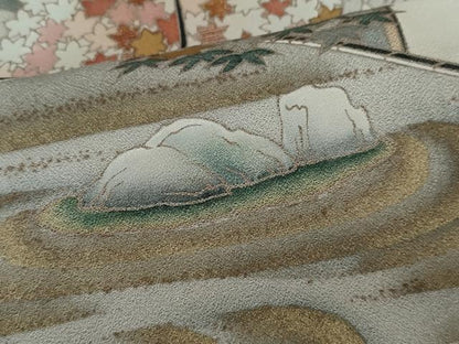 平和屋着物■豪華色留袖　作家物　刺繍　石庭　暈し染め　金彩　正絹　逸品　CABG2209ze