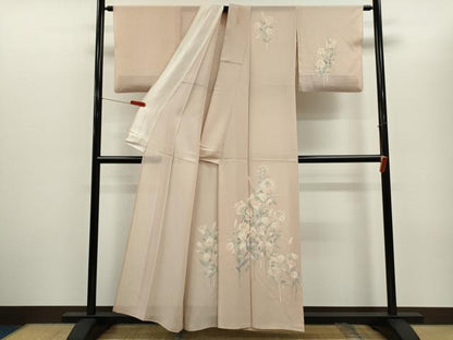 平和屋着物＊夏物　訪問着　絽　枝花文　正絹　逸品　CABG2222ze