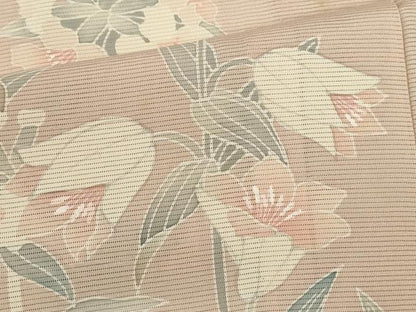 平和屋着物＊夏物　訪問着　絽　枝花文　正絹　逸品　CABG2222ze
