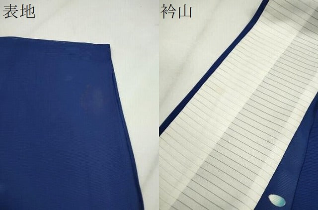 平和屋着物＊夏物　小紋　絽　あられ　正絹　逸品　CABG2227ze