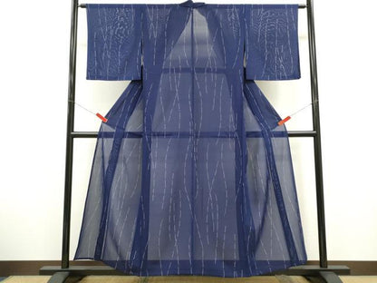 平和屋着物＊夏物　小紋　絽　吉祥文　正絹　逸品　CABG2228ze
