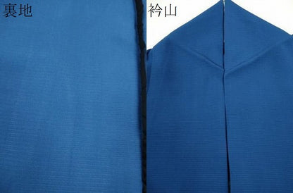 平和屋着物＊夏物　色無地　絽　紺瑠璃色　正絹　逸品　CABG2231ze