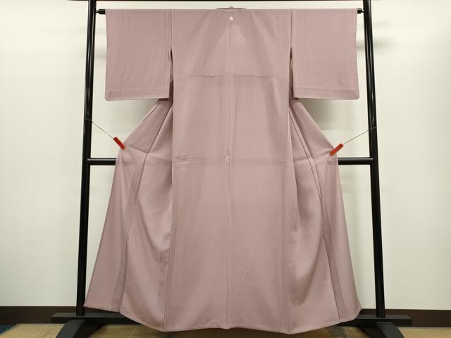 平和屋着物＊夏物　色無地　絽　撫子色　正絹　逸品　CABG2232ze